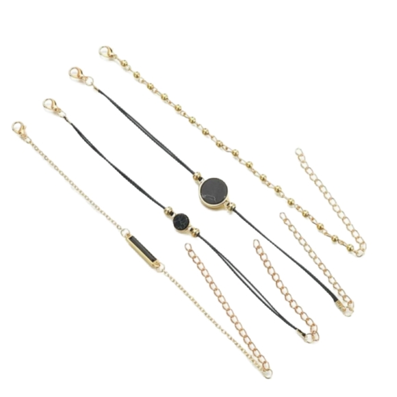 Marble Coin Bracelet Set - Picture 2 of 3